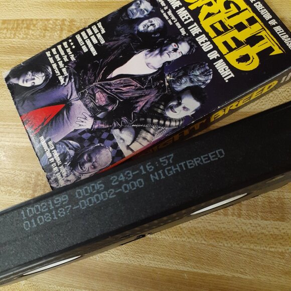 Clive Barker NIGHTBREED 1990 VHS David Cronenberg Cult HORROR Video Treasures - Picture 7 of 7